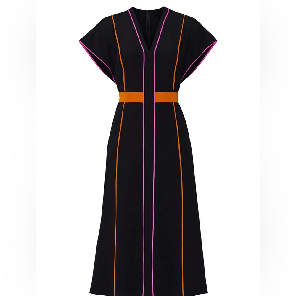 Diane von Furstenberg Davina Neon Piping Dress